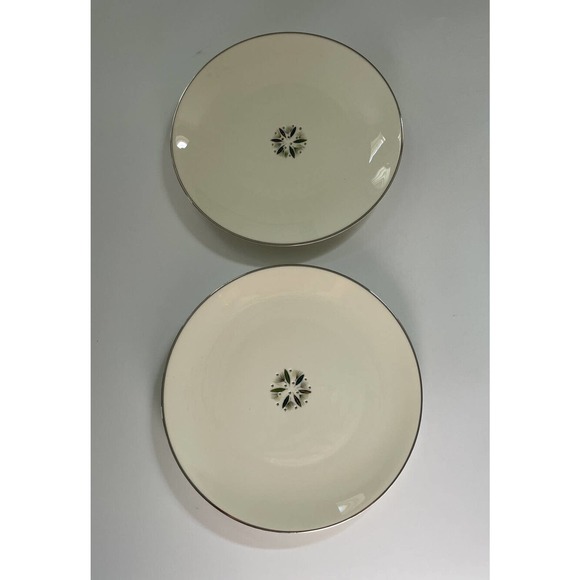 Rare Sascha Brastoff Fine China Dinner Plates La Jolla Pattern California Set 2 - Picture 1 of 12